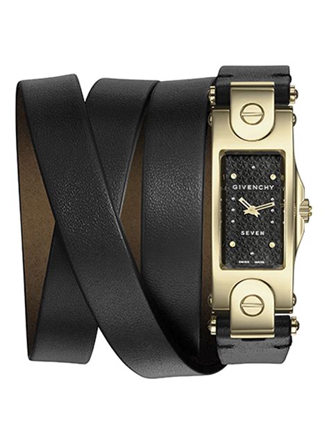 givenchy watch leather strap|Strap in box leather with padlock .